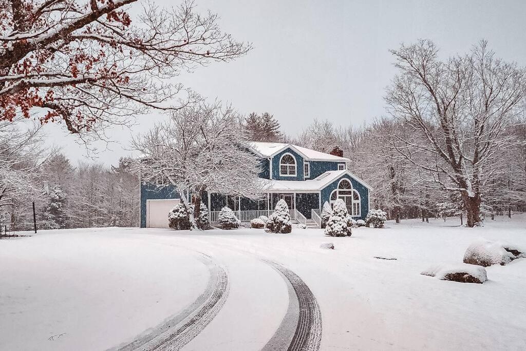 Mountain Blue Vista - Luxury Retreat Near Ski Resorts With Pond, Firepit And Hot Tub Windham Esterno foto