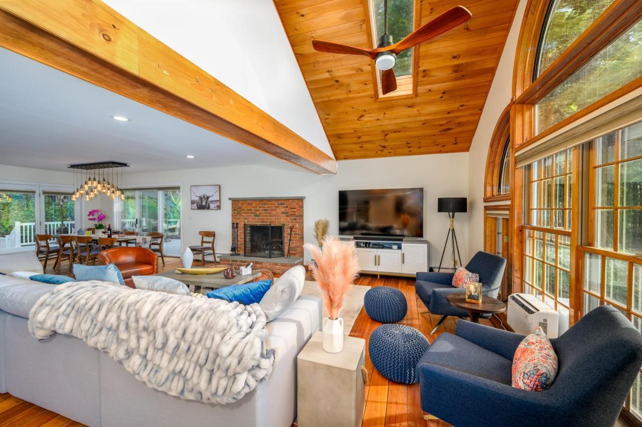 Mountain Blue Vista - Luxury Retreat Near Ski Resorts With Pond, Firepit And Hot Tub Windham Esterno foto