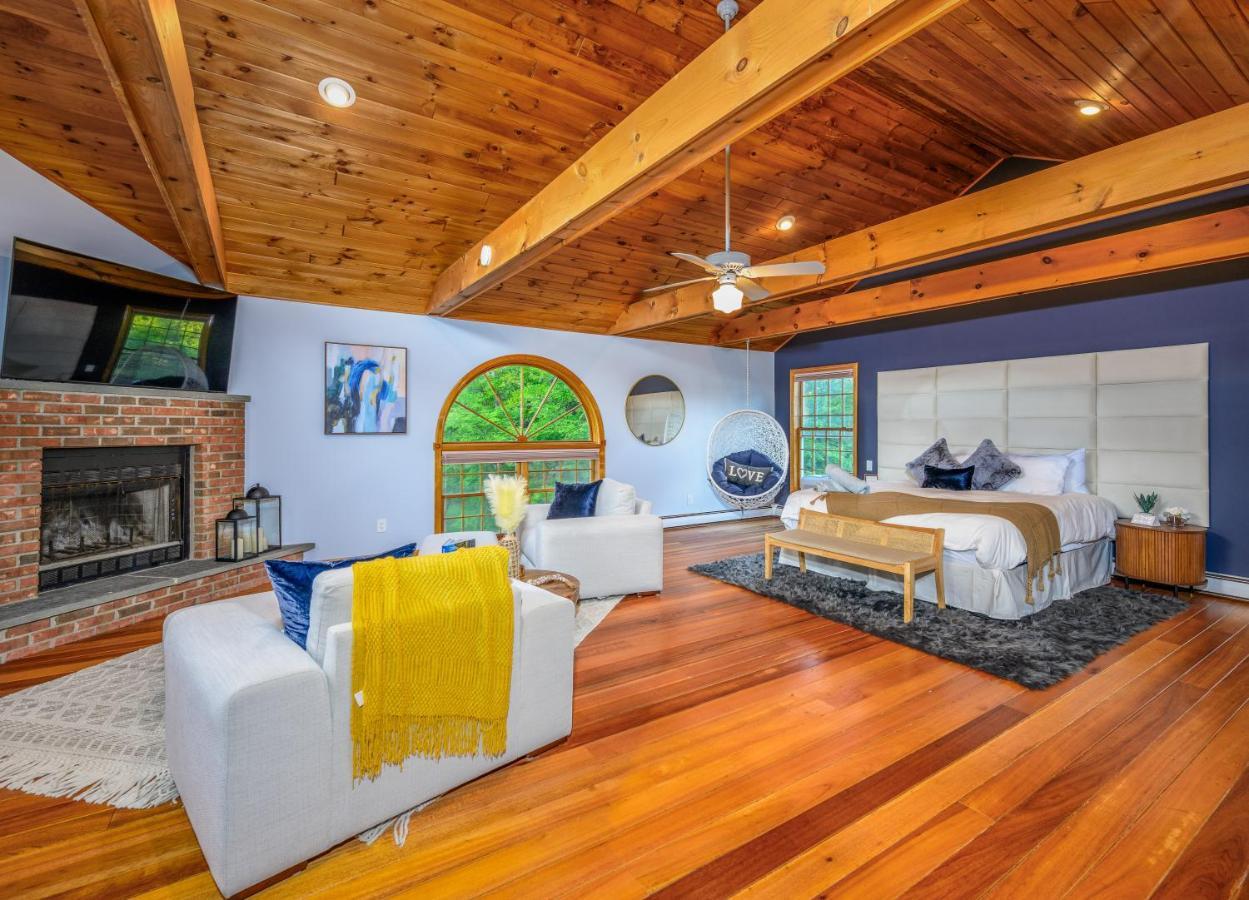 Mountain Blue Vista - Luxury Retreat Near Ski Resorts With Pond, Firepit And Hot Tub Windham Esterno foto