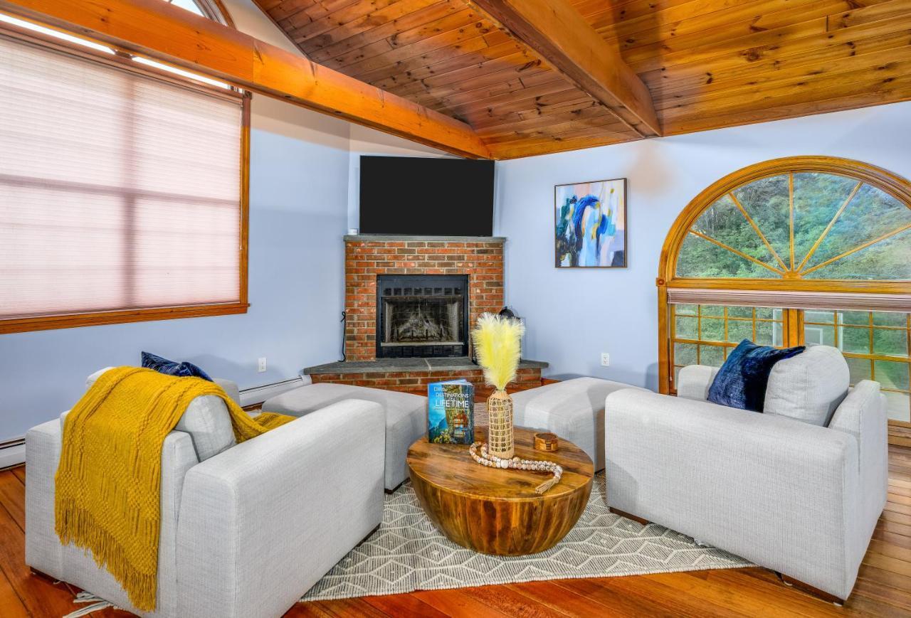 Mountain Blue Vista - Luxury Retreat Near Ski Resorts With Pond, Firepit And Hot Tub Windham Esterno foto