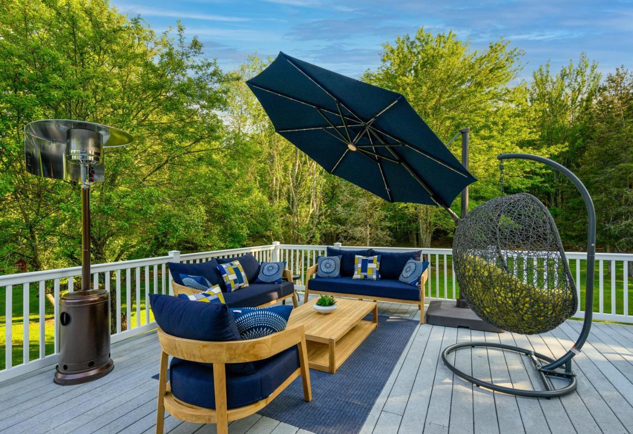 Mountain Blue Vista - Luxury Retreat Near Ski Resorts With Pond, Firepit And Hot Tub Windham Esterno foto