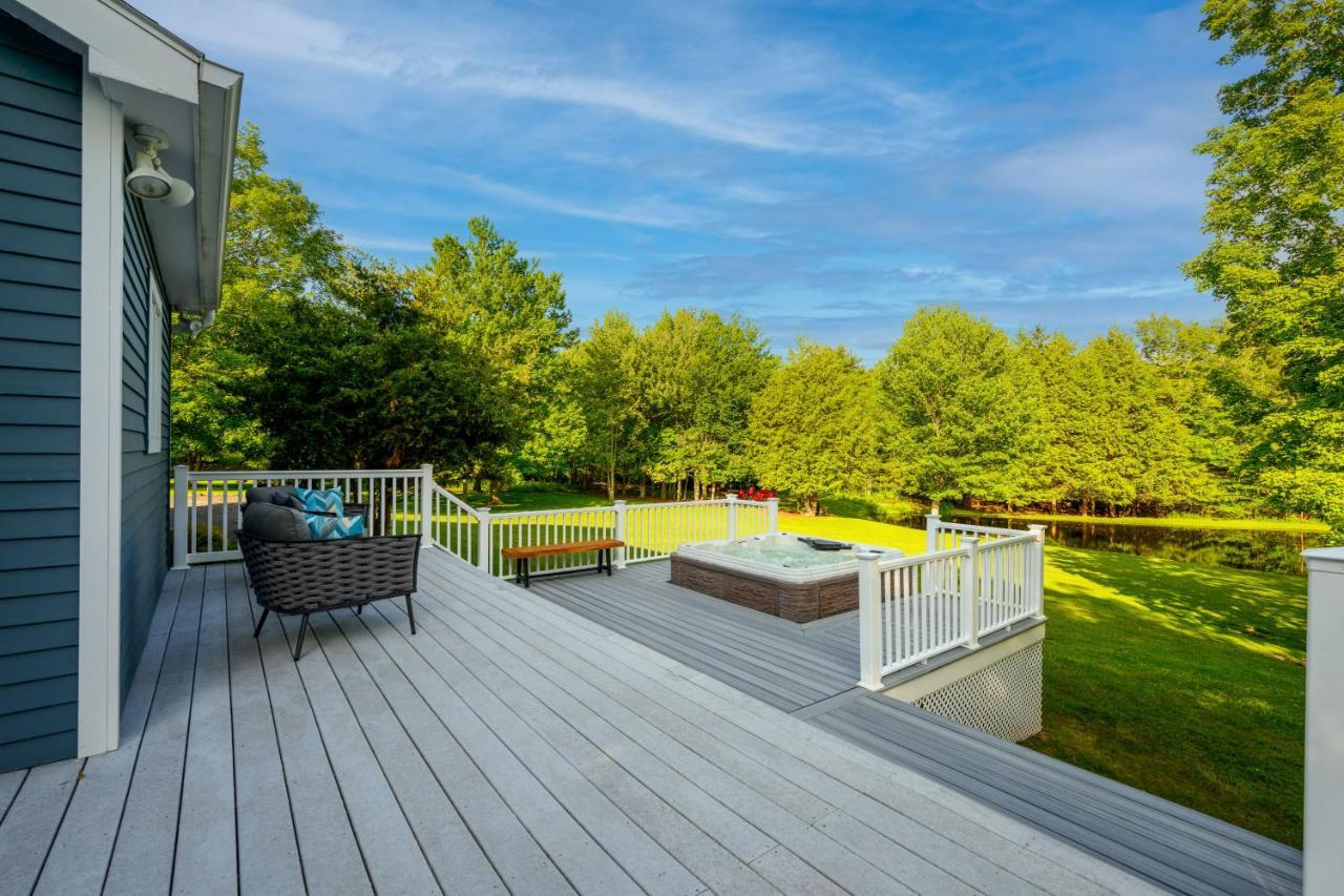 Mountain Blue Vista - Luxury Retreat Near Ski Resorts With Pond, Firepit And Hot Tub Windham Esterno foto