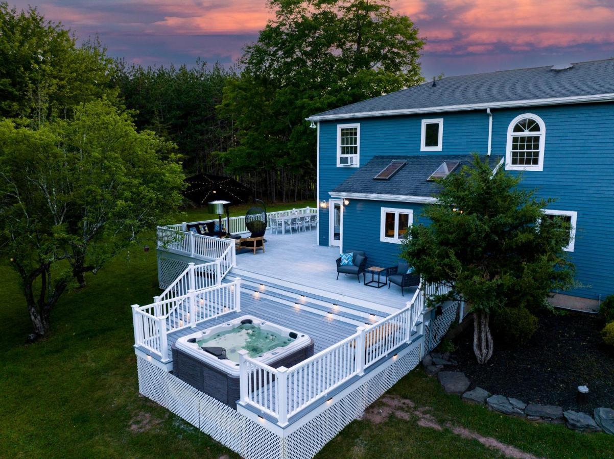 Mountain Blue Vista - Luxury Retreat Near Ski Resorts With Pond, Firepit And Hot Tub Windham Esterno foto