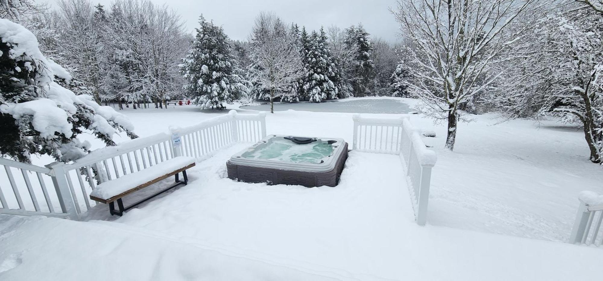 Mountain Blue Vista - Luxury Retreat Near Ski Resorts With Pond, Firepit And Hot Tub Windham Esterno foto